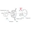 Cuplaj elastic CF-AS-025, prindere axiala cu bulon