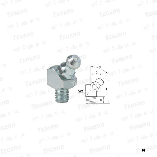 Gresor 45 grade M8x1